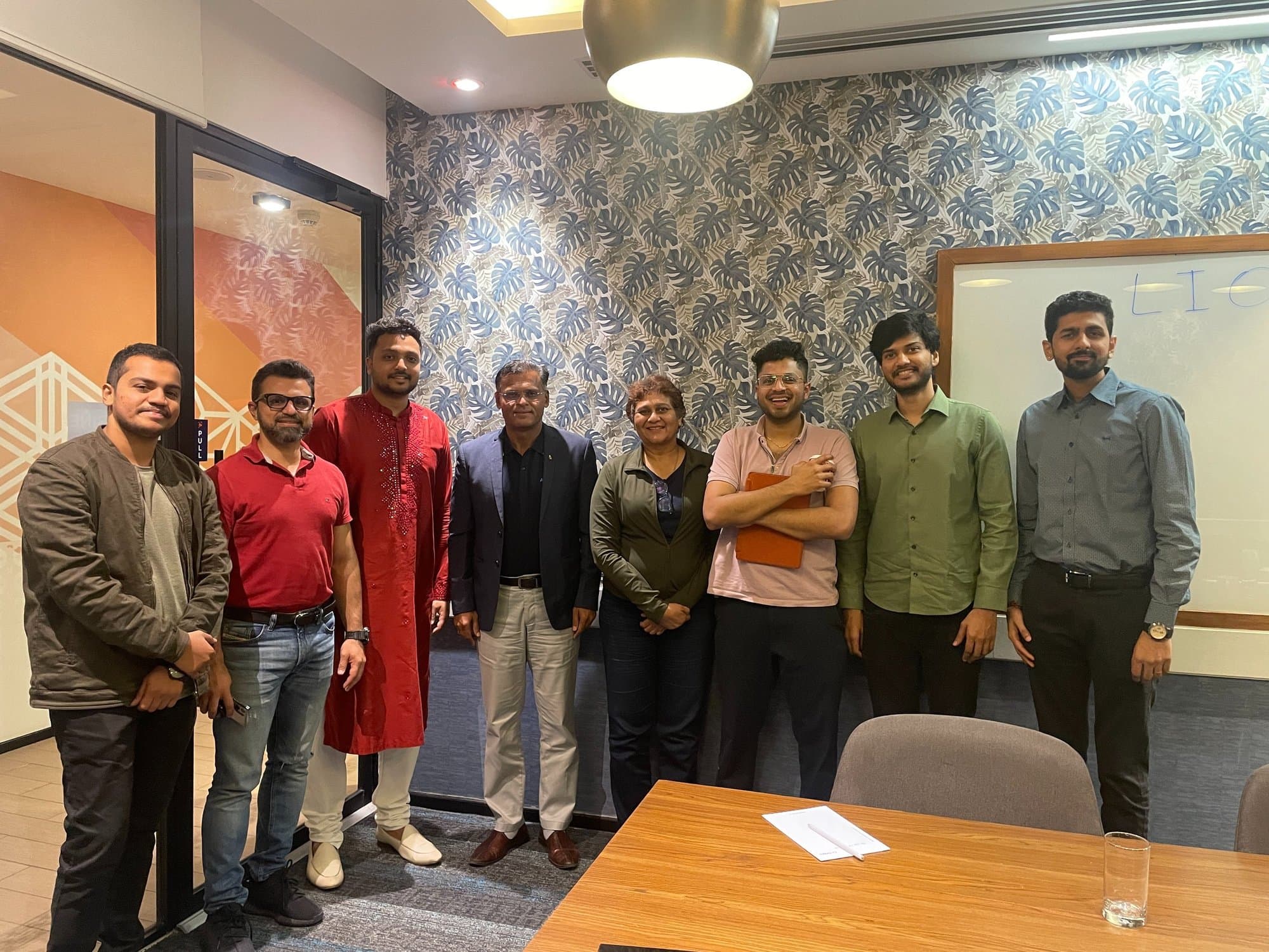 Leaders for India members in a working session